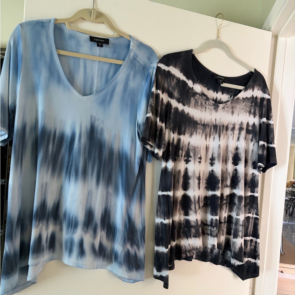 Two ti-dye Karen Kane swing tops- 1 firm price for both